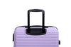 3 Piece Luggage Sets: Lightweight ABS Suitcase with Hooks, Spinner Wheels, TSA Lock - Lavender Purple (20/24/28)