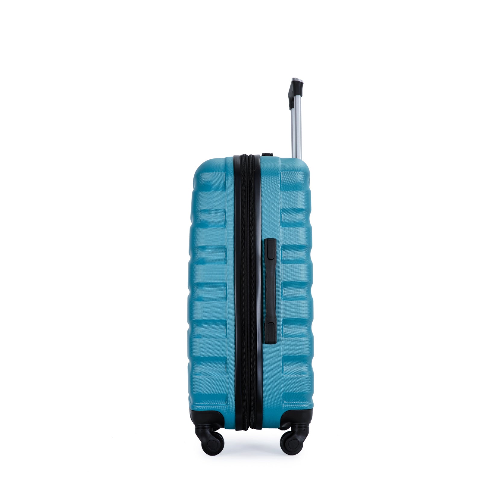 Expandable 3 Piece Luggage Sets with Hooks, Spinner Wheels, TSA Lock, ABS Lightweight Suitcase, Cyan (20/24/28)