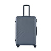 3 Piece ABS Lightweight Suitcase: Spinner Wheels, TSA Lock, Gray (20/24/28)