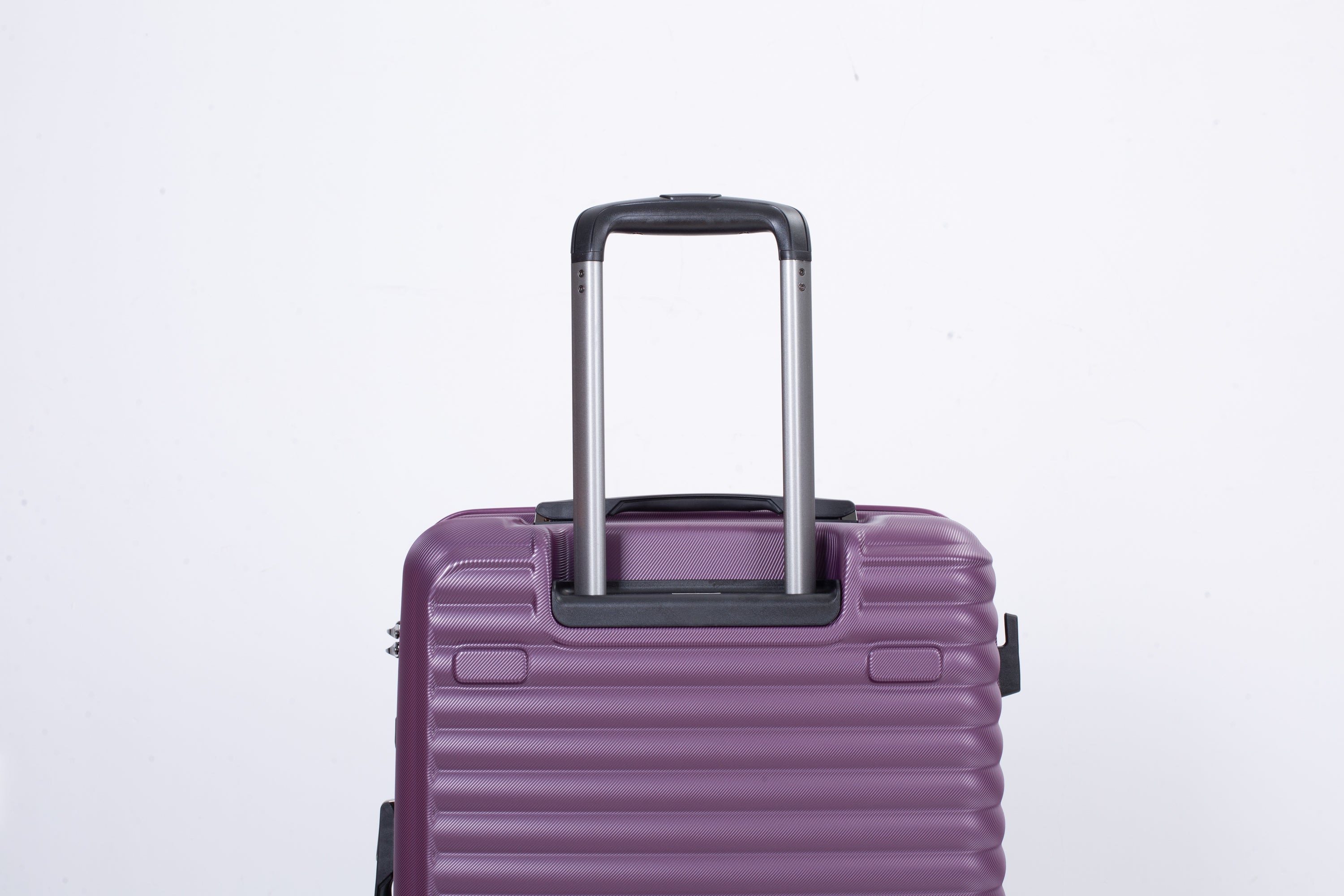 3 Piece Luggage Sets: Lightweight Suitcase with Hooks, 360° Double Spinner Wheels, TSA Lock (21/25/29) - Dark Purple