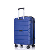 Hardshell Spinner Wheels PP Luggage Sets with TSA Lock, 3-Piece Set (20/24/28), Navy