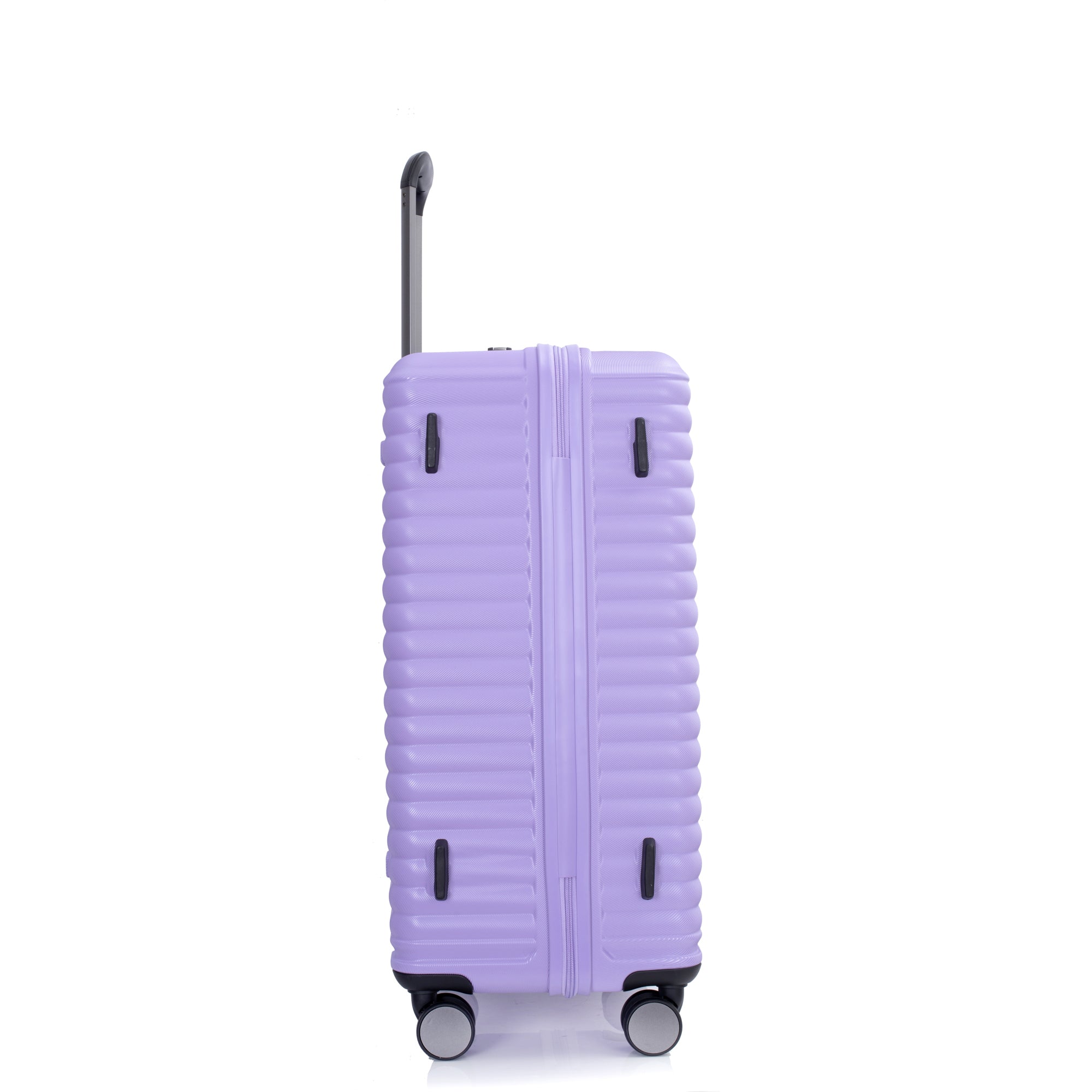 3 Piece Luggage Sets: Lightweight Suitcase with Hooks, 360° Spinner Wheels, TSA Lock, Light Purple (21/25/29)