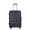 3 Piece Luggage Sets: Lightweight & Durable Expandable Suitcase with Hooks, Spinner Wheels, TSA Lock, (21/25/29) Black