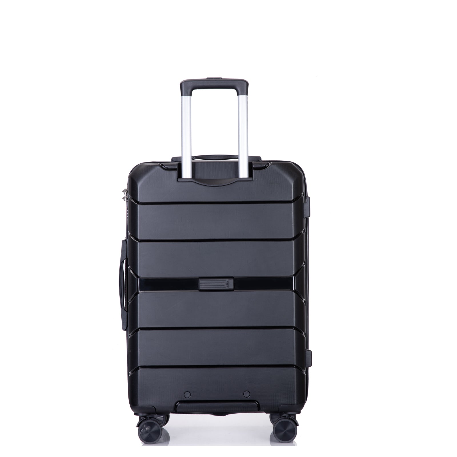 Hardshell Suitcase Spinner Wheels PP Luggage Sets - Lightweight & Durable with TSA Lock - 3-Piece Set (20/24/28) - Black