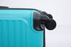 3 Piece ABS Lightweight Suitcase with Hooks, Spinner Wheels, TSA Lock, Turquoise (20/24/28)