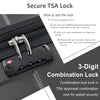 Hardshell Luggage Sets: 3 Pcs Spinner Suitcase with TSA Lock, Lightweight 20''24''28''