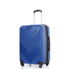 Expandable 3PC Lightweight Suitcase with Hooks, Spinner Wheels, TSA Lock - Blue (21/25/29)