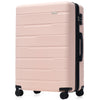 Luggage Sets 3 Piece Suitcase Set 20/24/28, Airline Approved, Hard Case with Spinner Wheels, Pink and Black