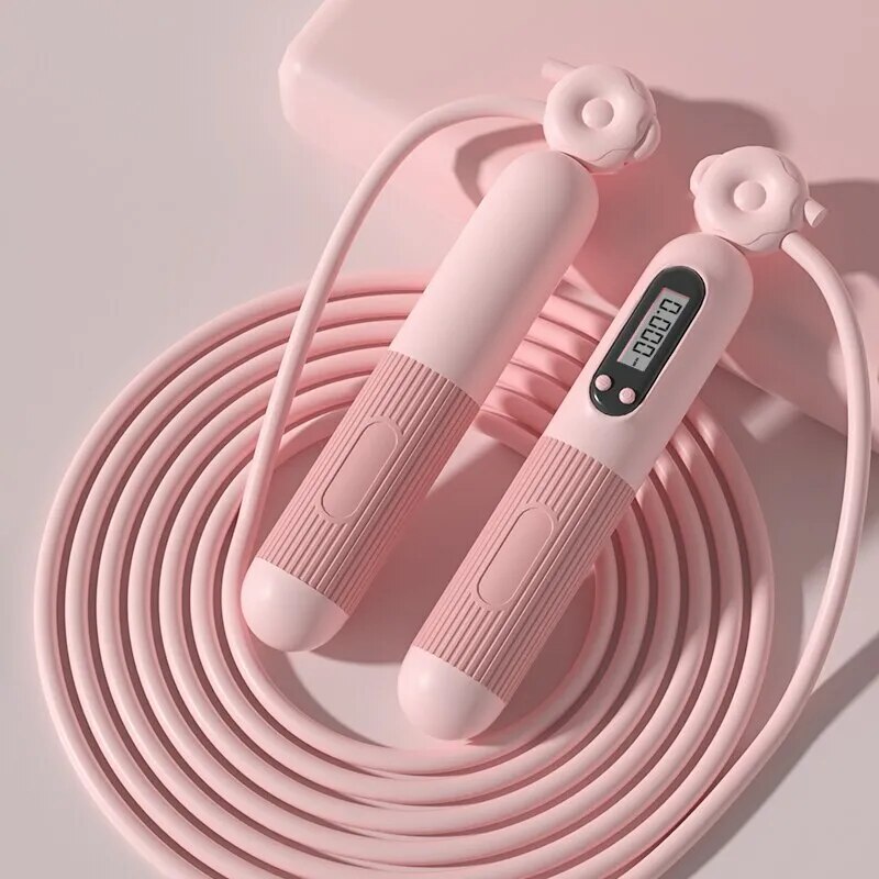 Adjustable Skipping Rope with Calorie Counter