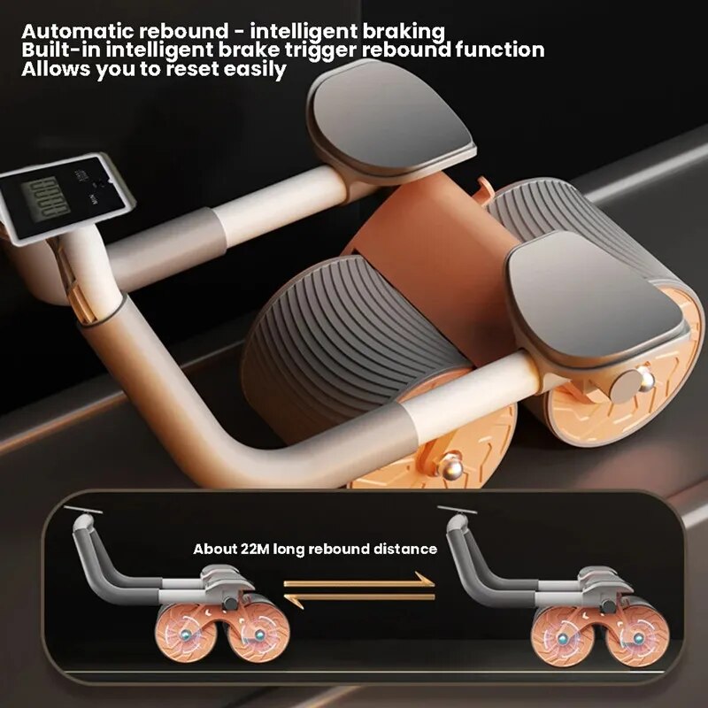 Double-Wheel Abdominal Roller Arm Exercise Roller