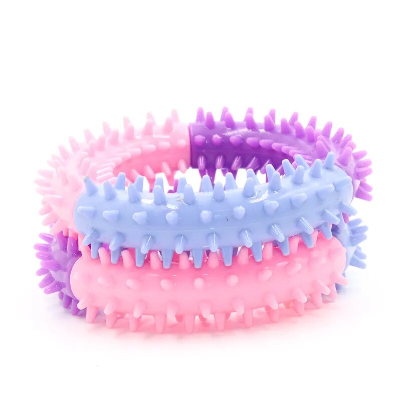 Pet Rubber Ring Bite Resistant Tooth Cleaning Chew Toys