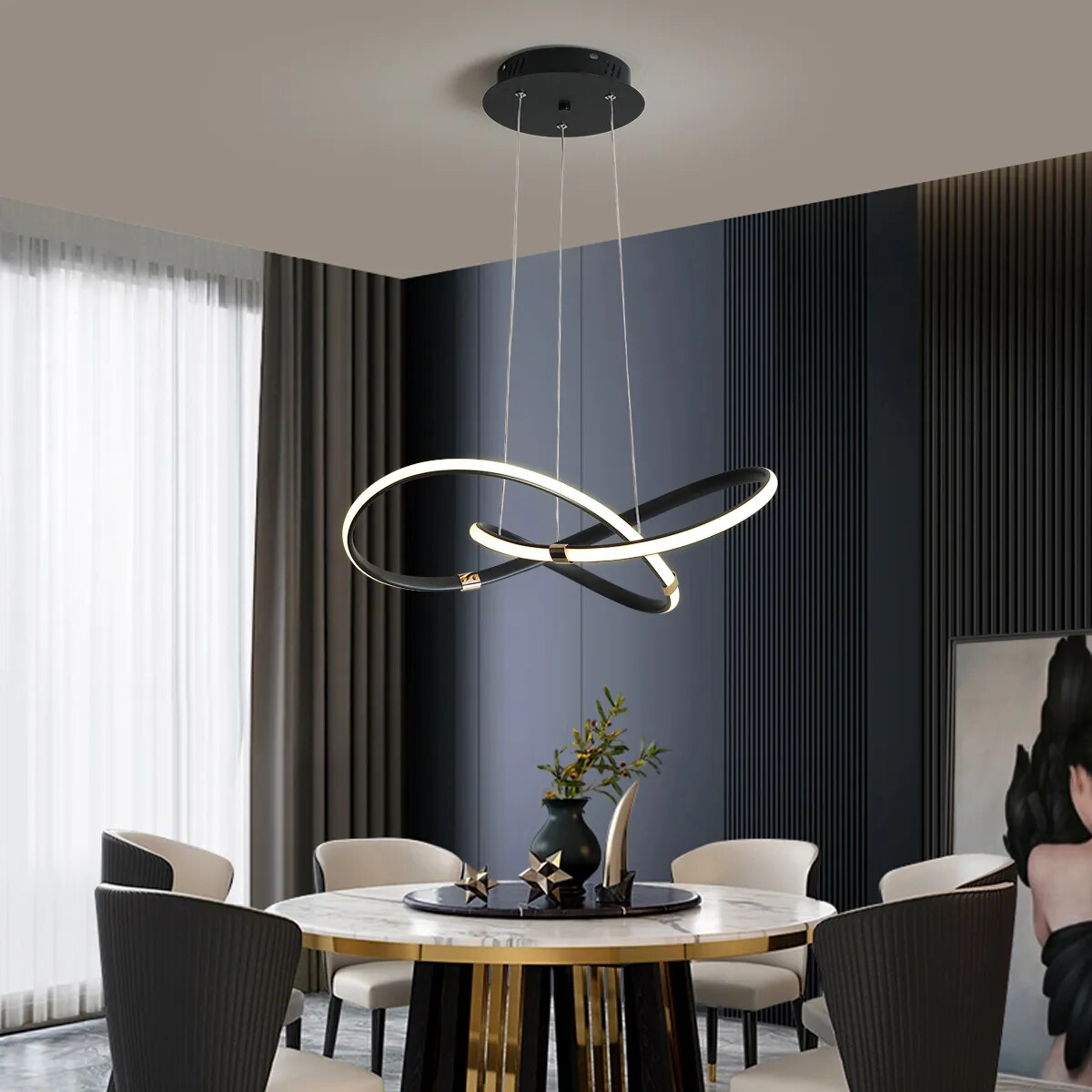 Modern Pendant LED Chandelier Lamp