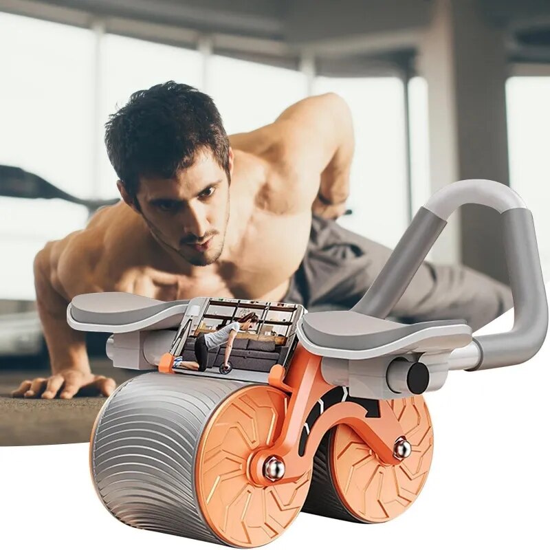 Double-Wheel Abdominal Roller Arm Exercise Roller