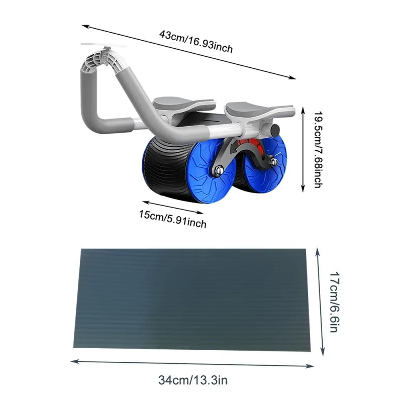 Double-Wheel Abdominal Roller Arm Exercise Roller