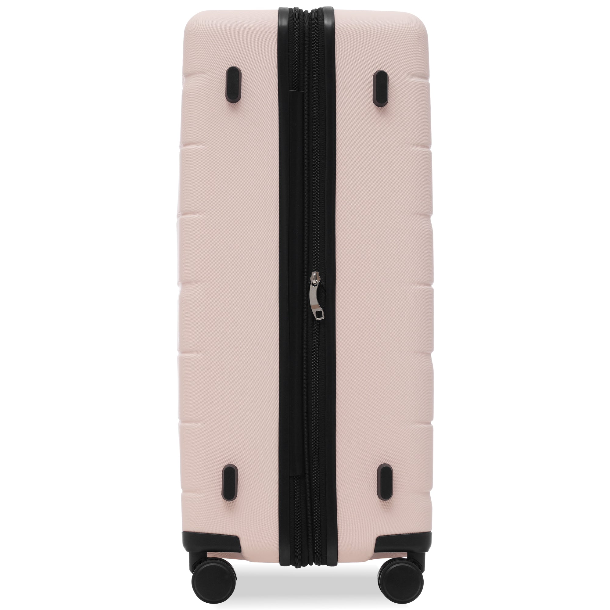 Luggage Sets 3 Piece Suitcase Set 20/24/28, Airline Approved, Hard Case with Spinner Wheels, Pink and Black