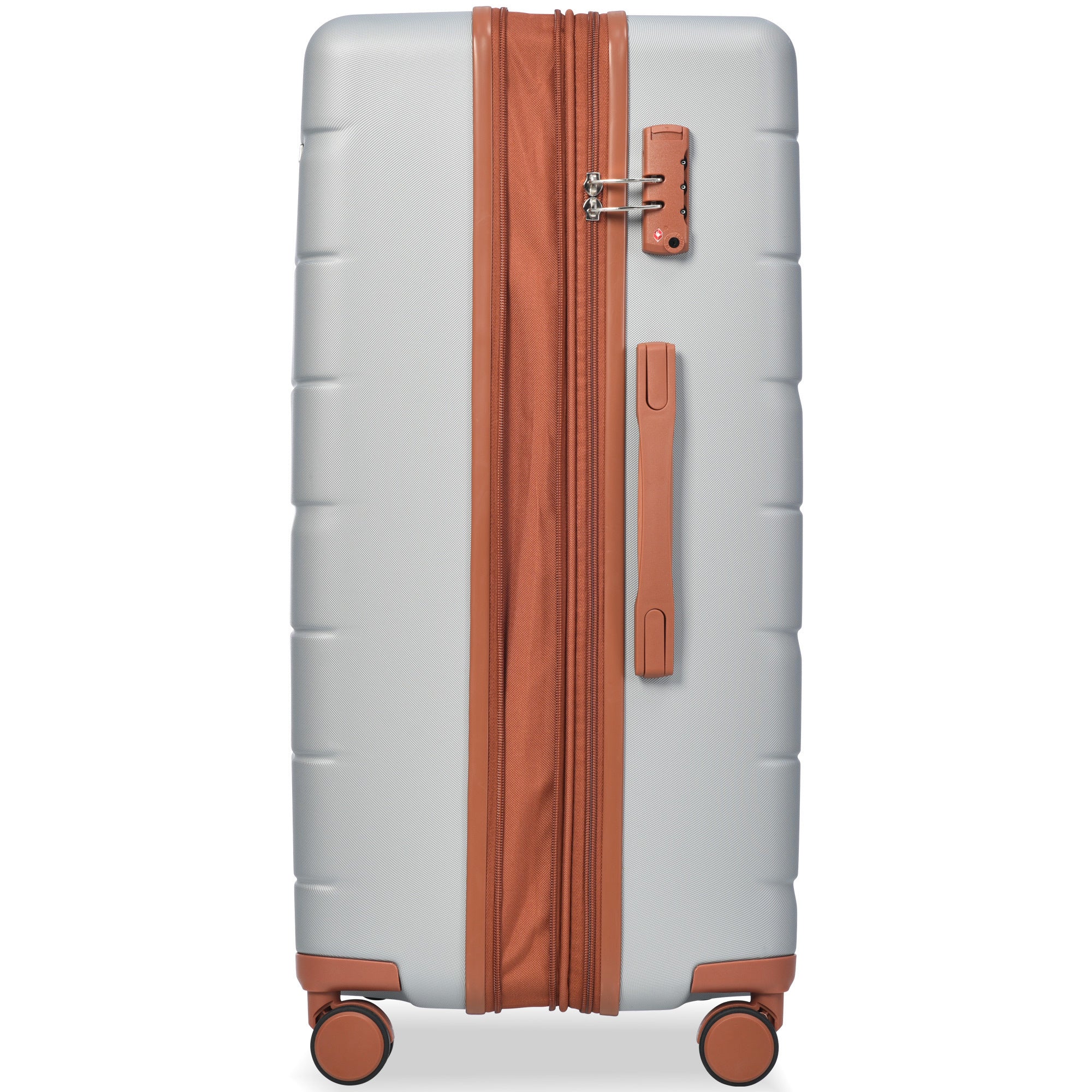 Luggage Sets 3 Piece Suitcase Set 20/24/28, Airline Approved, Hard Case with Spinner Wheels, Silver