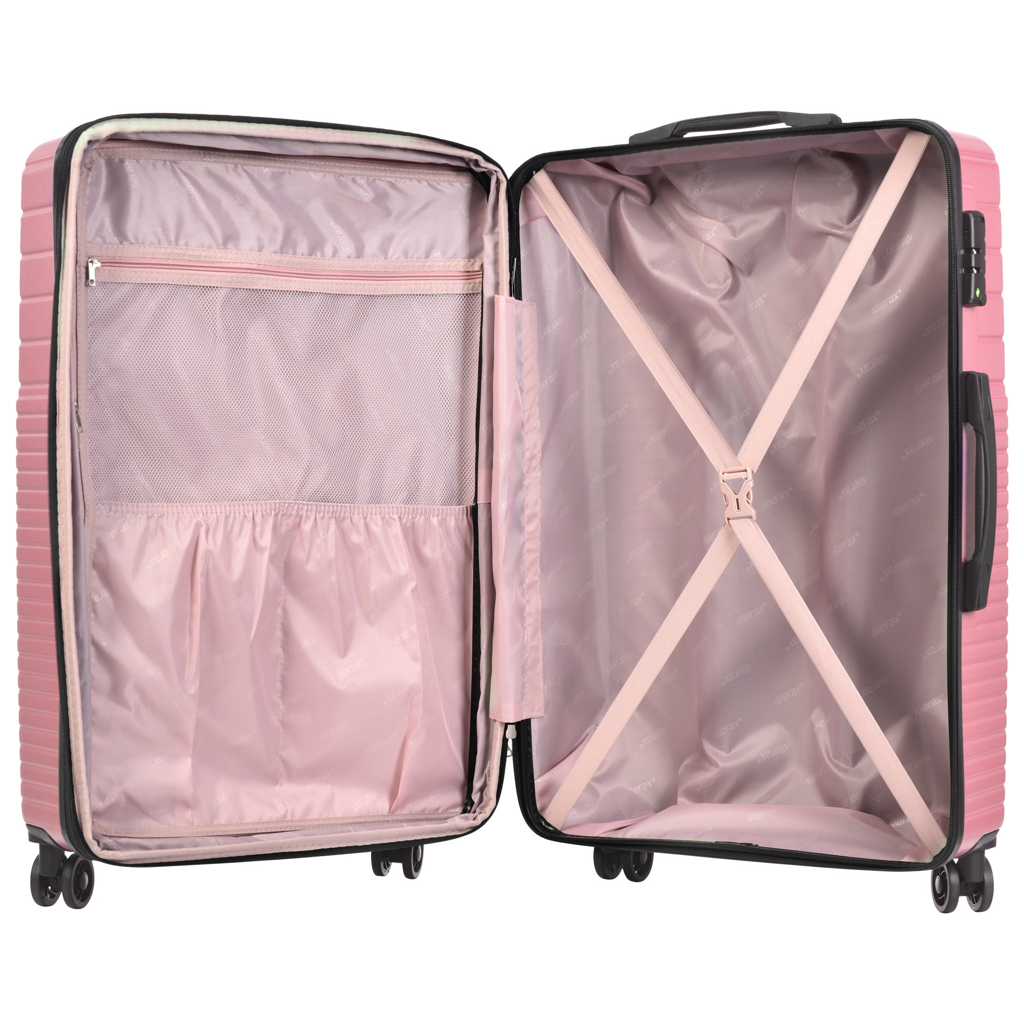 Hardshell Luggage Sets: 3-Piece Spinner Suitcase with TSA Lock, Lightweight & Double Wheels - 20''/24''/28''