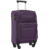 Softside Luggage Set: Expandable 3-Piece Travel Suitcase Upright Spinner - Lightweight, Softshell Material - Various Sizes & Colors