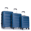 3 Piece Luggage Sets: Lightweight & Durable Expandable Suitcase with Hooks, Double Spinner Wheels, TSA Lock - Dark Blue (21/25/29)