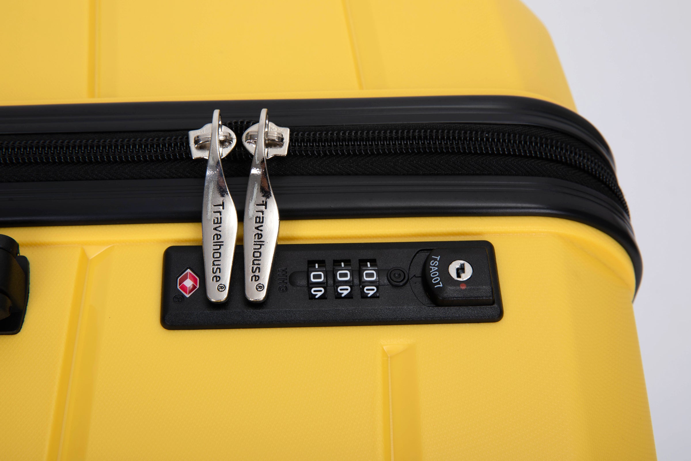 Hardshell Suitcase Spinner Wheels, Lightweight Durable Luggage Sets with TSA Lock, 3-Piece Set (20/24/28), Yellow