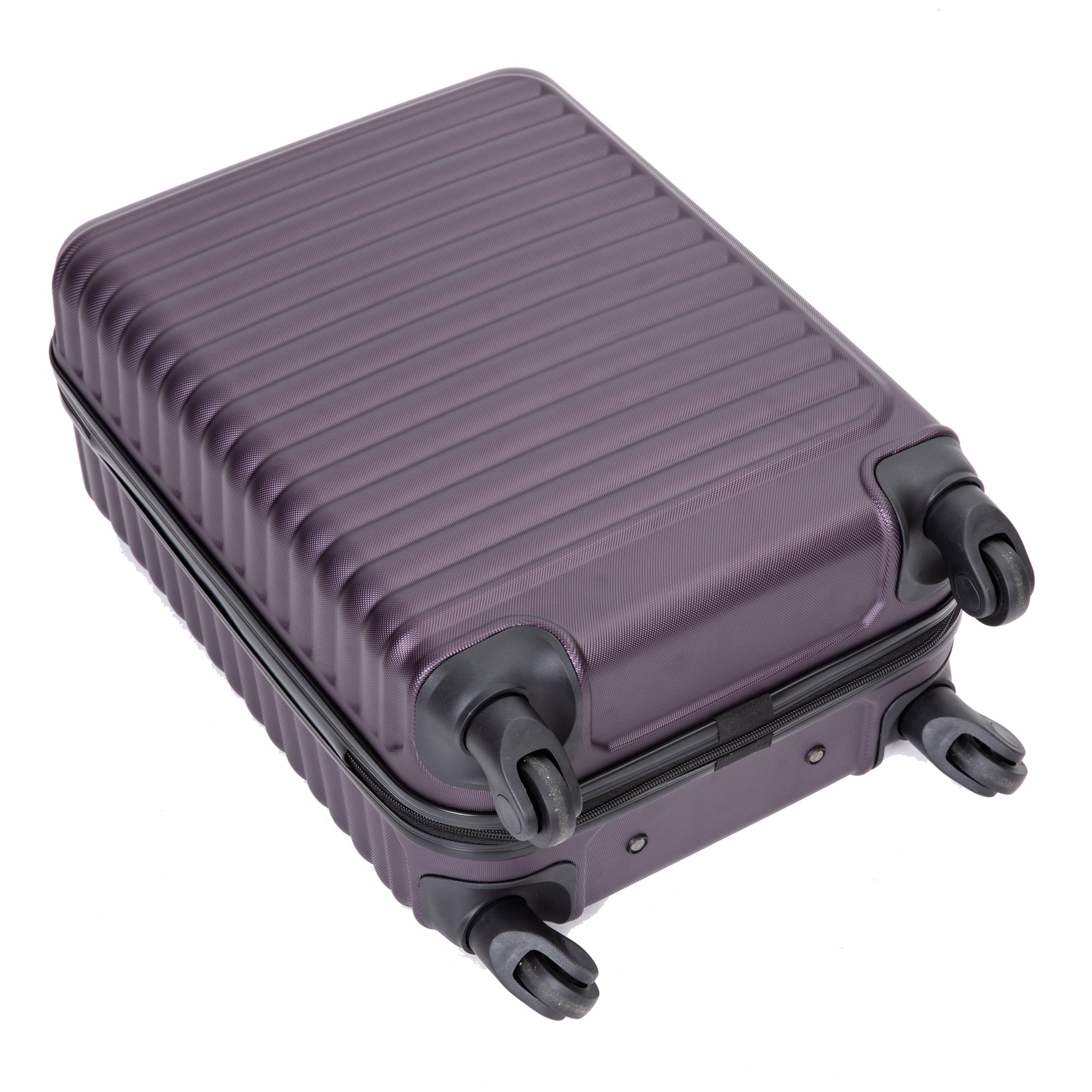 20" Carry on Luggage Lightweight Spinner Suitcase, Purple, Easy Mobility