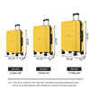 Hardshell Suitcase Spinner Wheels, Lightweight Durable Luggage Sets with TSA Lock, 3-Piece Set (20/24/28), Yellow