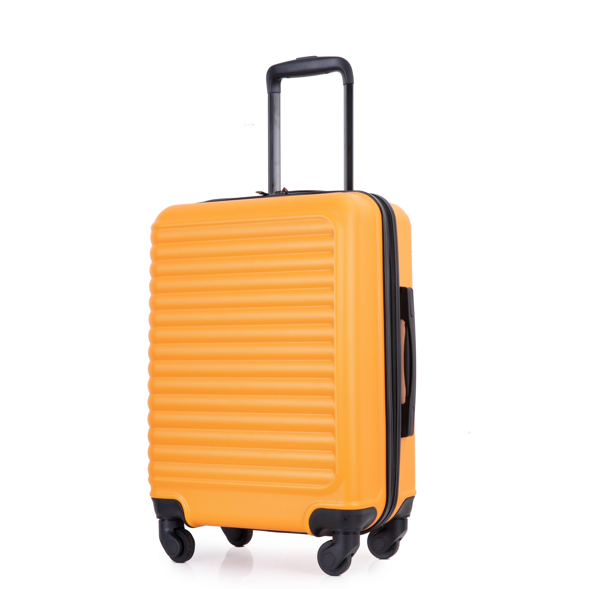 20" Carry on Luggage, Lightweight Suitcase, Spinner Wheels, Orange