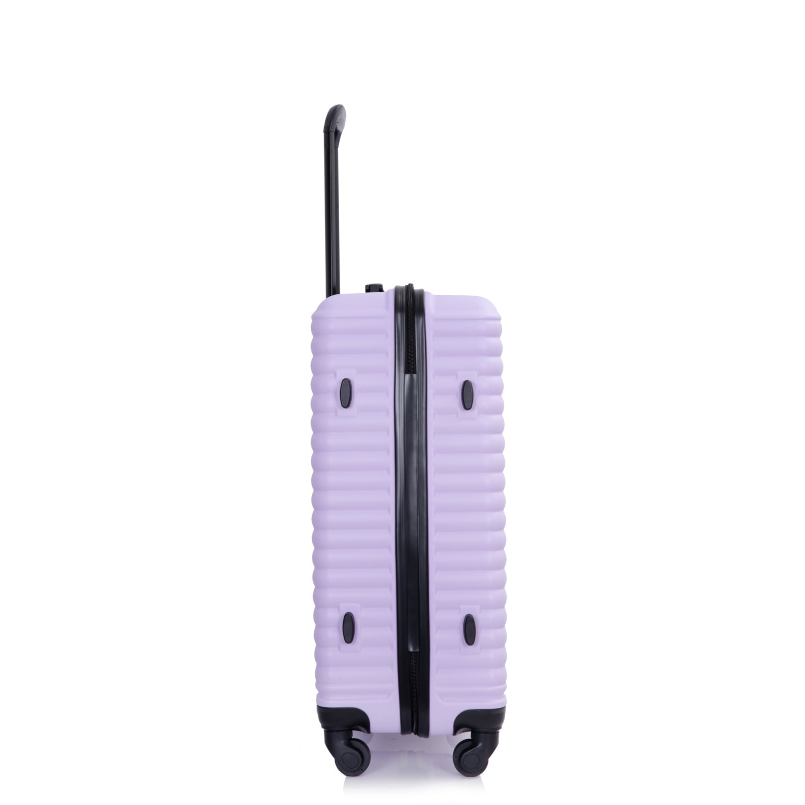 3 Piece Luggage Sets: Lightweight ABS Suitcase with Hooks, Spinner Wheels, TSA Lock - Lavender Purple (20/24/28)