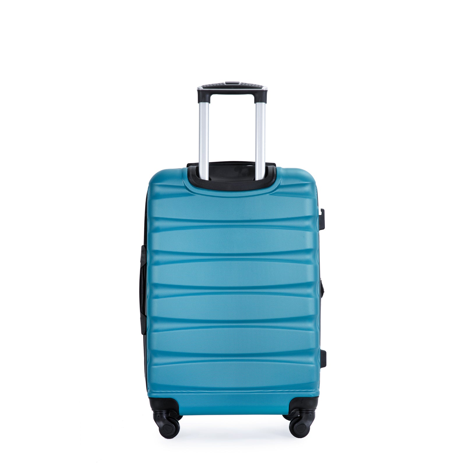 Expandable 3 Piece Luggage Sets with Hooks, Spinner Wheels, TSA Lock, ABS Lightweight Suitcase, Cyan (20/24/28)