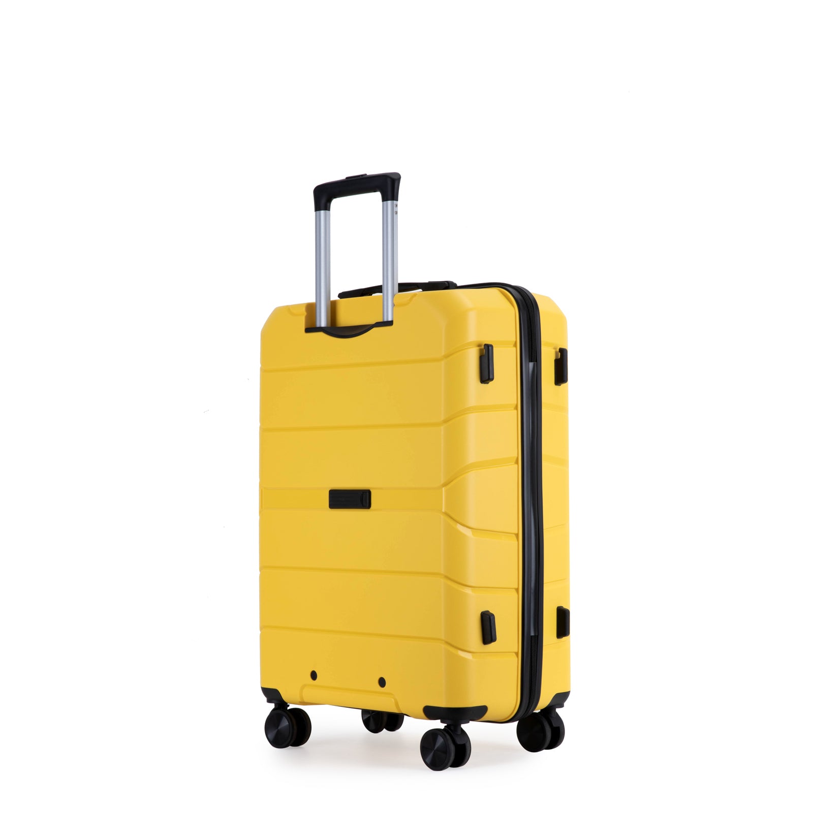 Hardshell Suitcase Spinner Wheels, Lightweight Durable Luggage Sets with TSA Lock, 3-Piece Set (20/24/28), Yellow