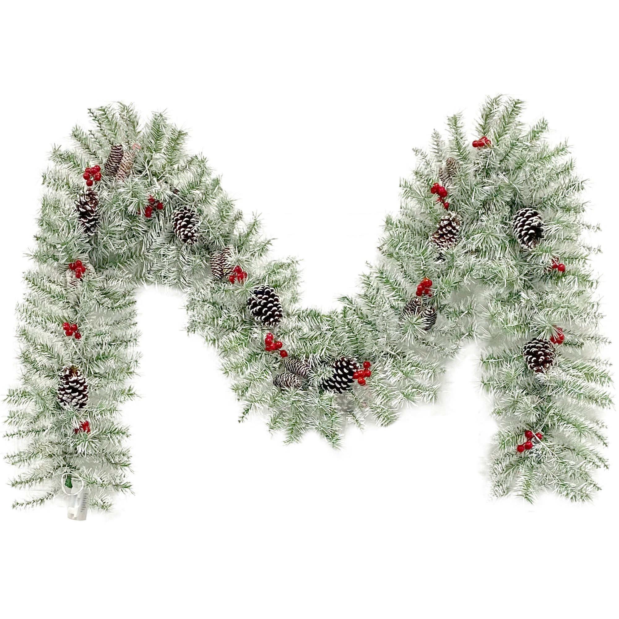 Pre-lit Artificial Christmas Tree Set: Garland, Wreath, and 2 Entrance Trees | Xmas Decor - 4-Piece | Vibrant & Lifelike | Various Colors & Sizes