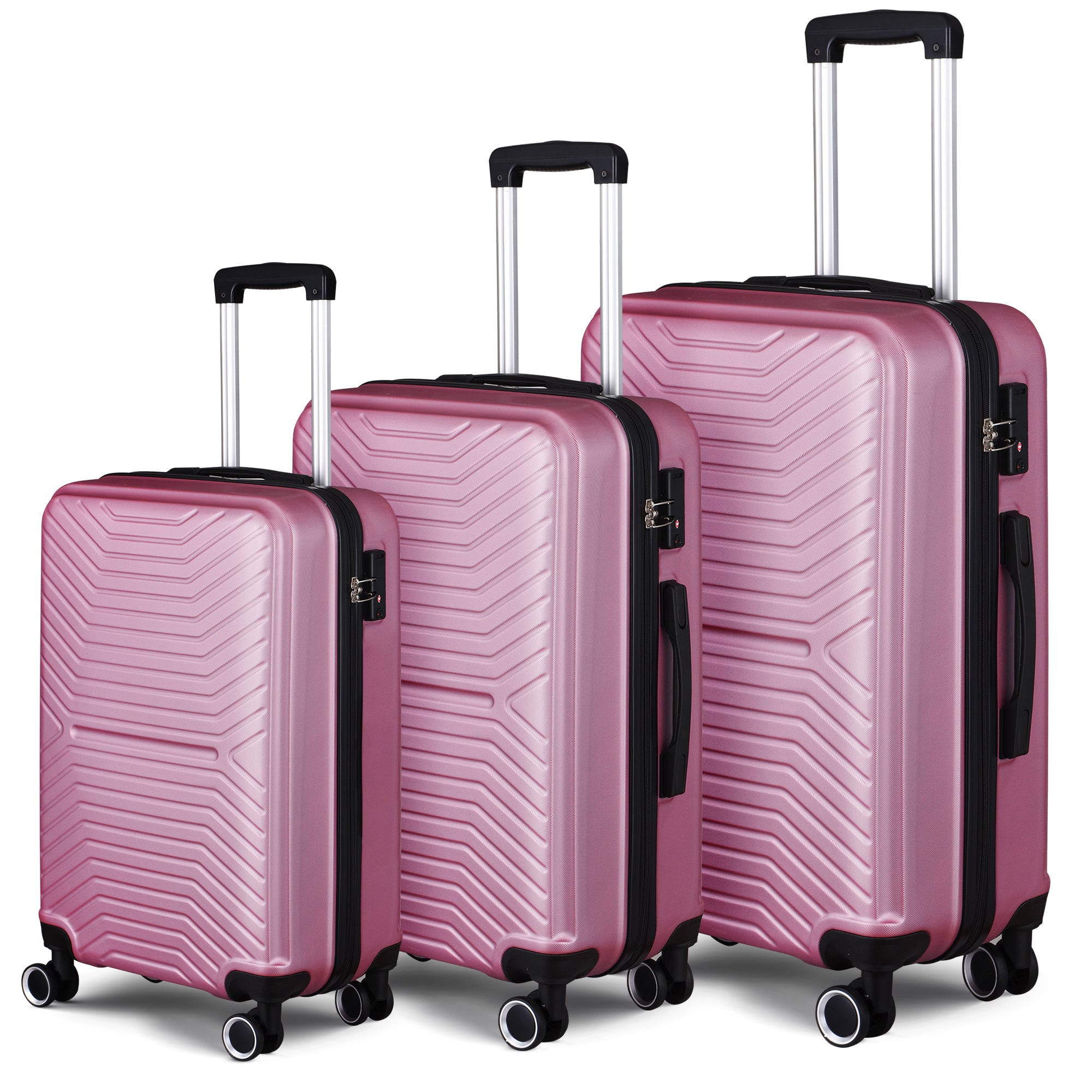 Luggage Sets - Expandable ABS Hardshell 3pcs - Clearance Hardside Lightweight Durable Suitcase Sets - Spinner Wheels - TSA Lock - 20in/24in/28in