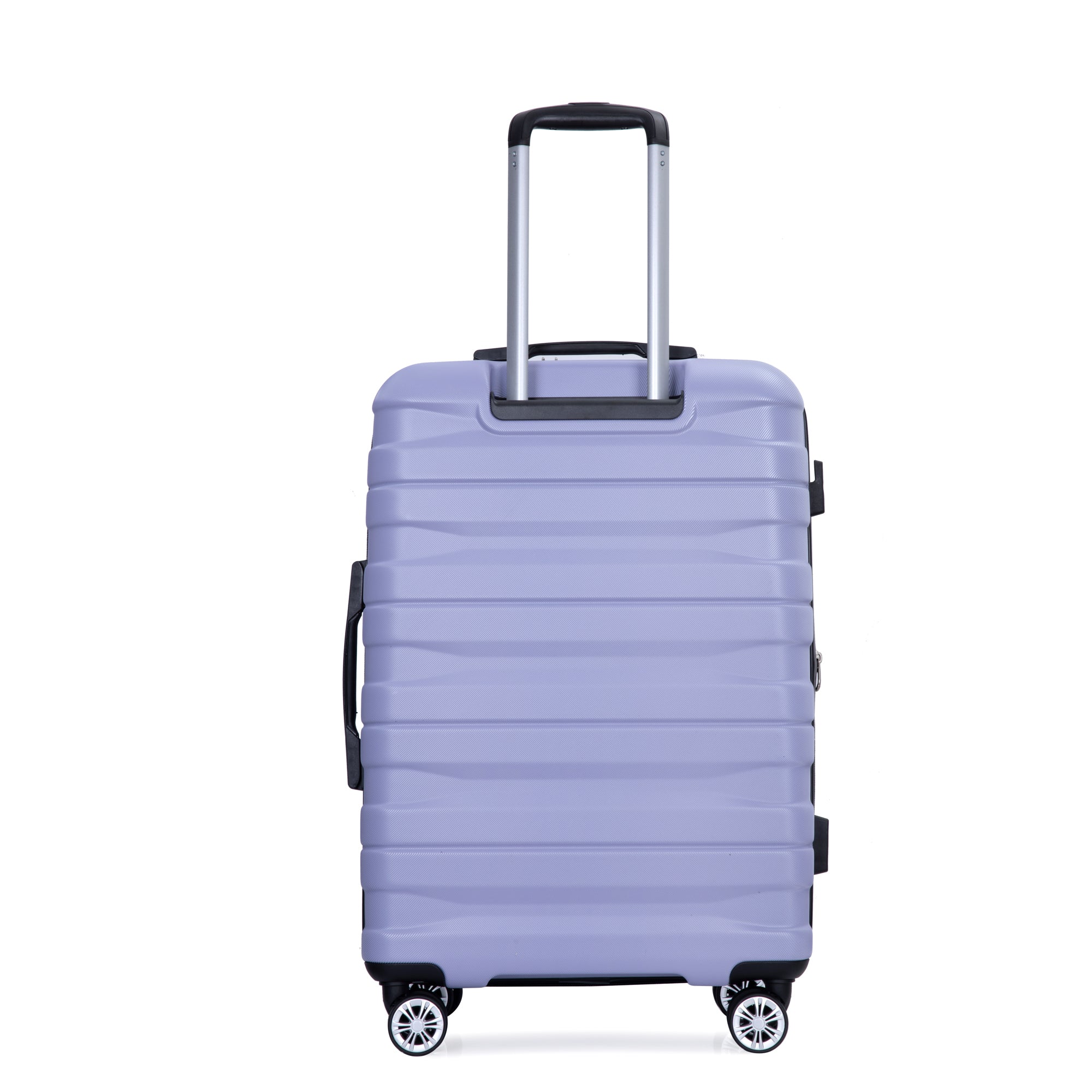 3 Piece Lightweight & Durable Expandable Suitcase Set with Hooks, Spinner Wheels, TSA Lock, (21/25/29) Light Purple