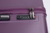 3 Piece Luggage Sets: Lightweight Suitcase with Hooks, 360° Double Spinner Wheels, TSA Lock (21/25/29) - Dark Purple