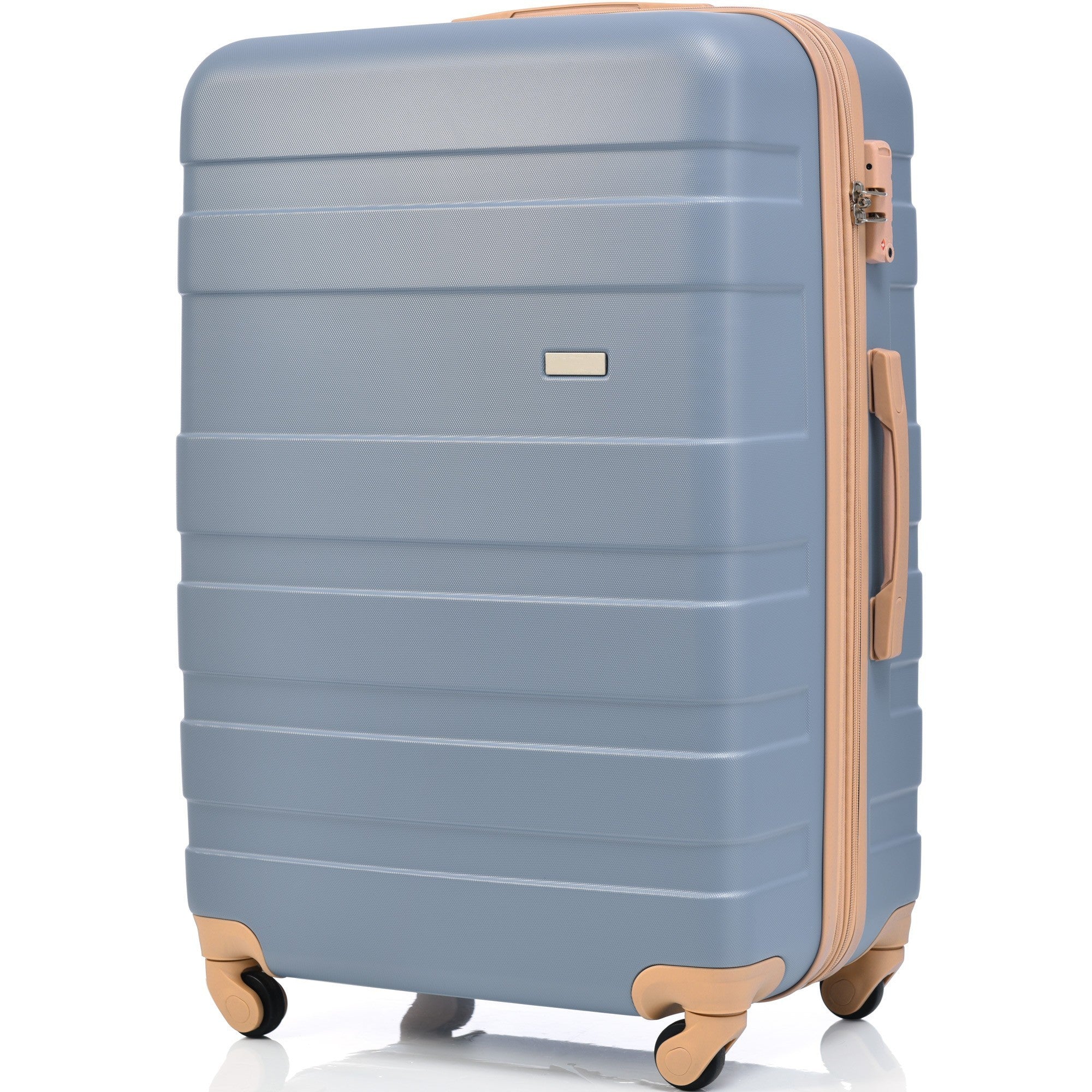 New Model Expandable ABS Hardshell 3pcs Clearance Luggage - Lightweight & Durable Suitcase Sets with Spinner Wheels, TSA Lock - 20''24''28'' (Light Blue)