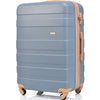 Luggage Sets 3 Piece, Expandable ABS Suitcase with Toiletry Bag, Carry On Set with 360° Spinner Wheels - Light Blue