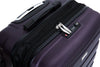 Expandable 3 Piece ABS Luggage Set with Spinner Wheels, TSA Lock, Lightweight Suitcase, Purple (20/24/28)