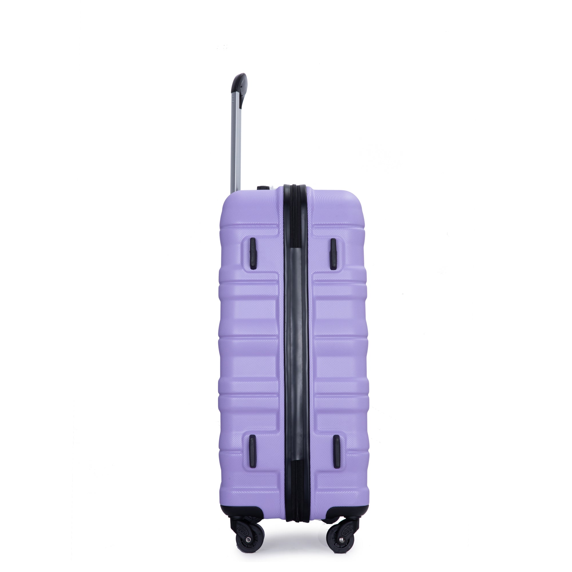 Expandable Lightweight & Durable 3 Piece Luggage Set with Spinner Wheels, TSA Lock, Hooks - Purple (21/25/29)