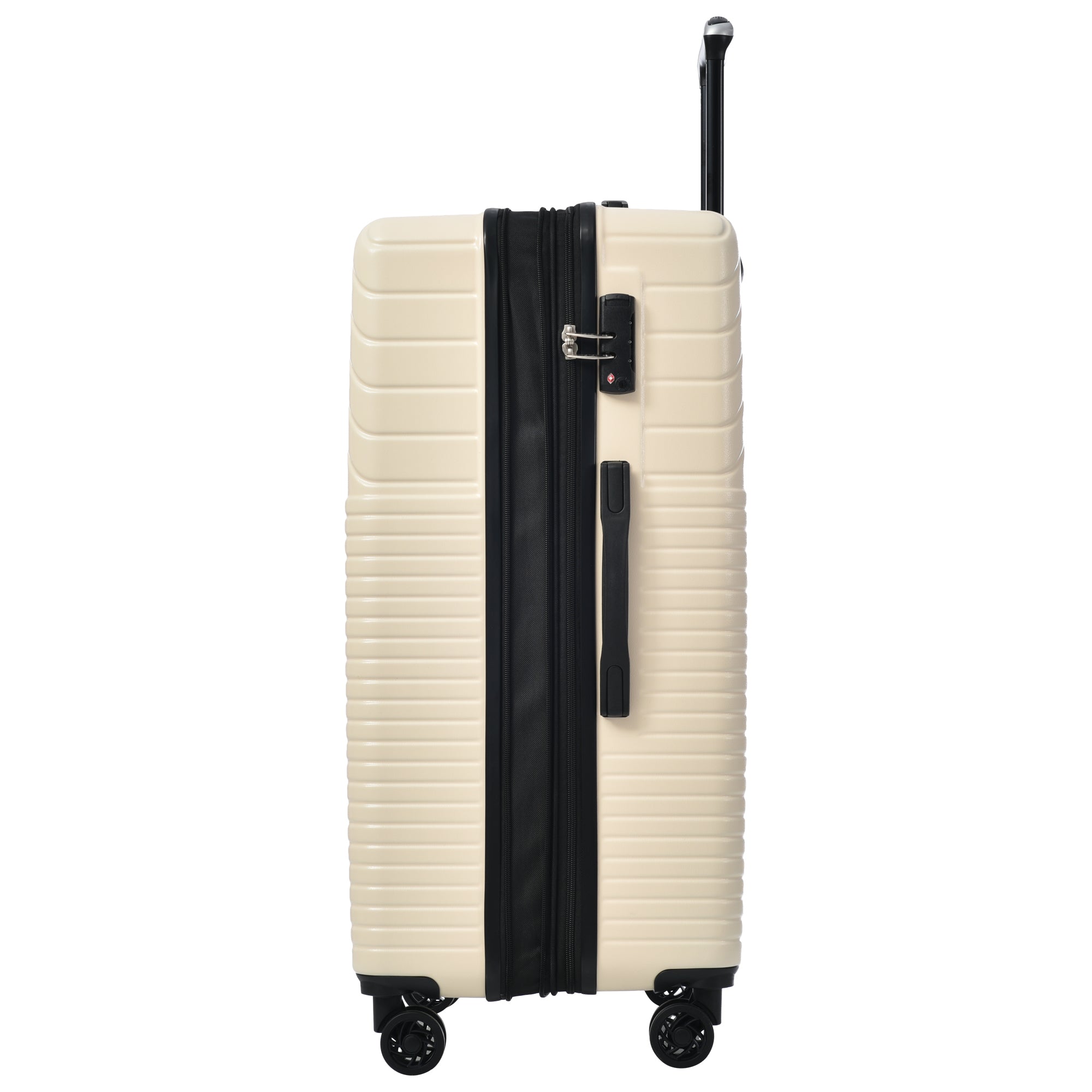 Hardshell Luggage Sets: 3-Piece Double Spinner Suitcase with TSA Lock, Lightweight 20''24''28''