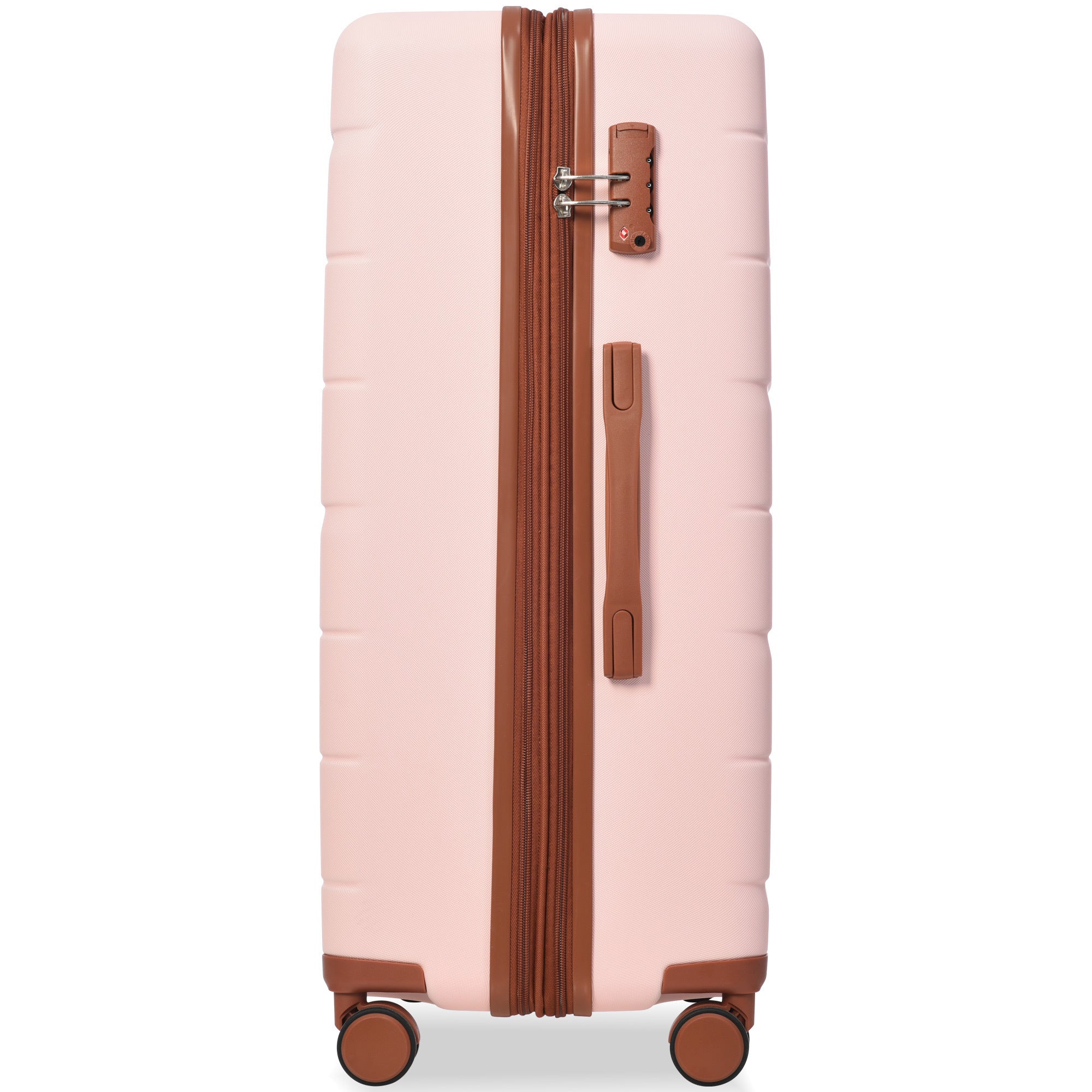 Luggage Sets 3 Piece Suitcase Set 20/24/28, Carry on Luggage Airline Approved, Hard Case with Spinner Wheels - Pink