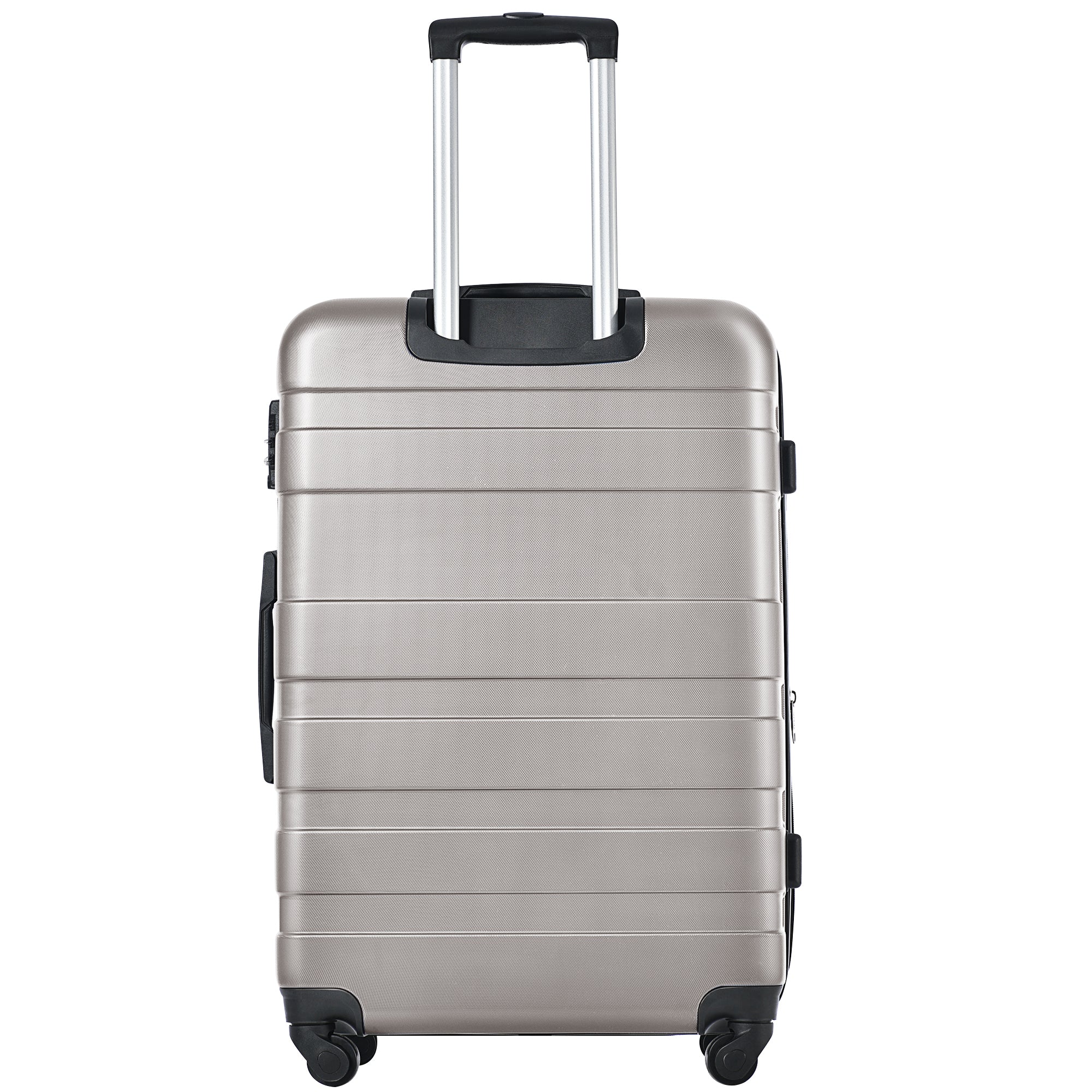 "Luggage Sets: New Model Expandable ABS Hardshell 3pcs Clearance Hardside Suitcase with Spinner Wheels & TSA Lock - Lightweight, Durable, Gray (20''24''28'')"