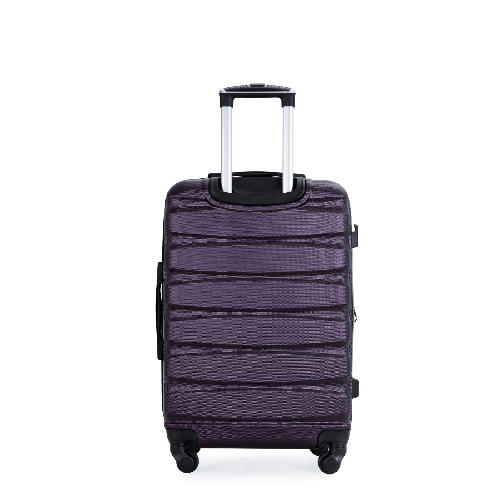 Expandable 3 Piece ABS Luggage Set with Spinner Wheels, TSA Lock, Lightweight Suitcase, Purple (20/24/28)