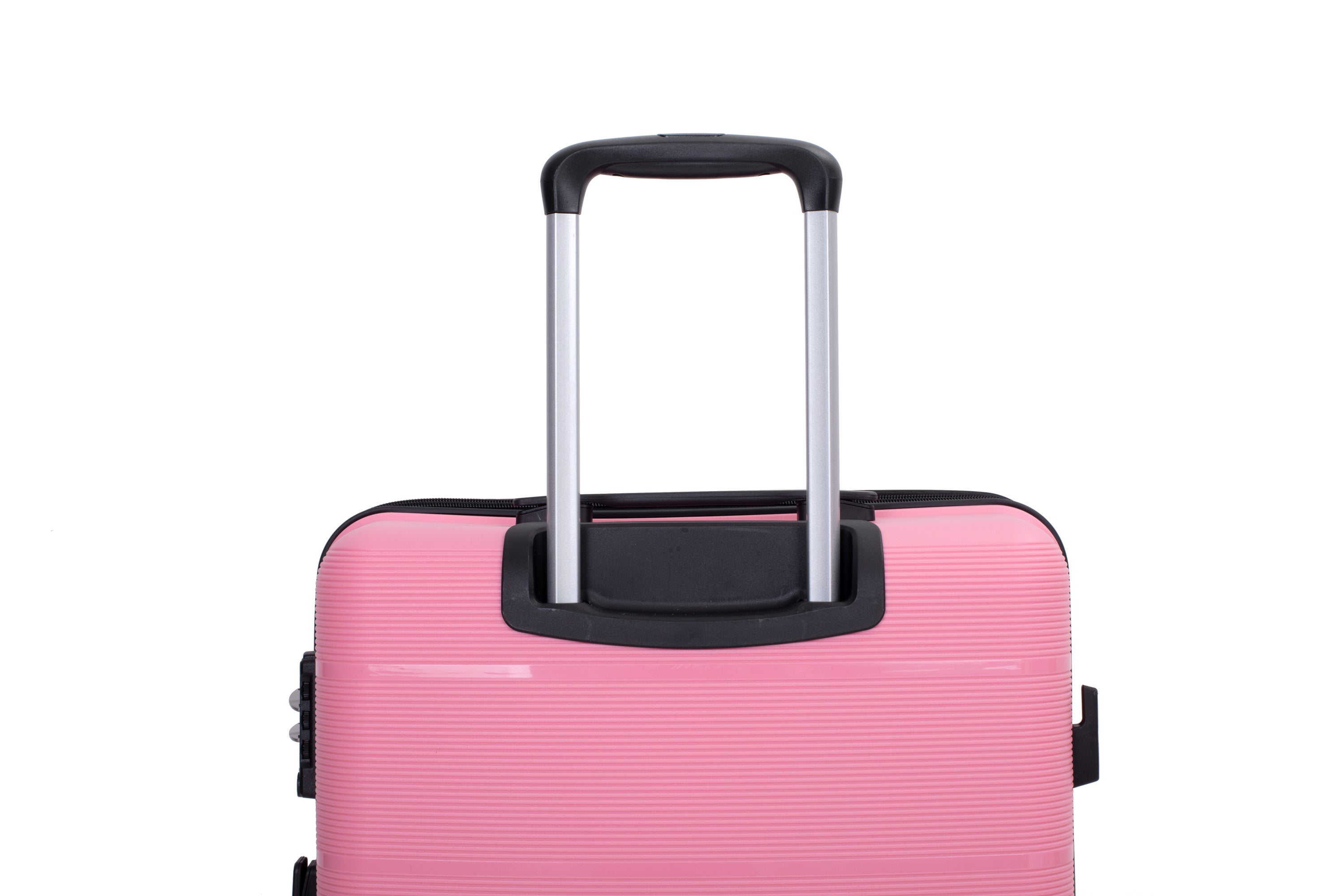 "Hardshell Suitcase with Double Spinner Wheels - Lightweight & Durable PP Luggage Sets, TSA Lock, 3-Piece Set (20/24/28), Pink"