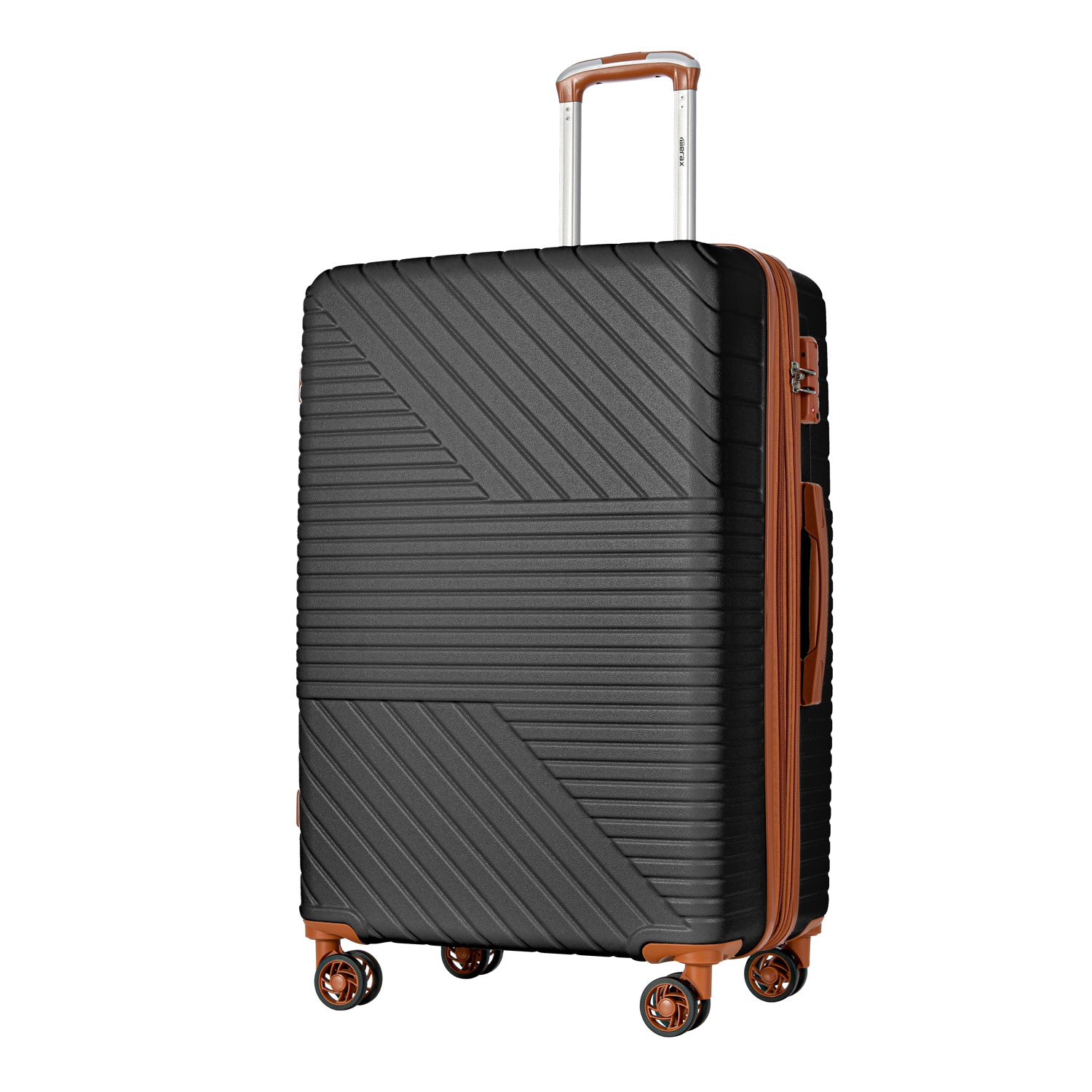 Hardshell Luggage Sets: 3 Piece Double Spinner Suitcase with TSA Lock, Lightweight & Durable, 8 Wheels, Sizes: 20'', 24'', 28''