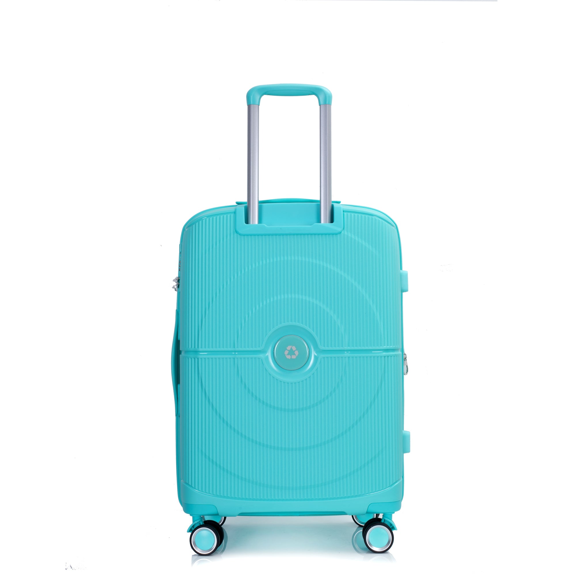 Expandable Hardshell Suitcase Double Spinner Wheels, Lightweight Durable TSA Lock Luggage Sets - 3-Piece (20/24/28), Lake Blue