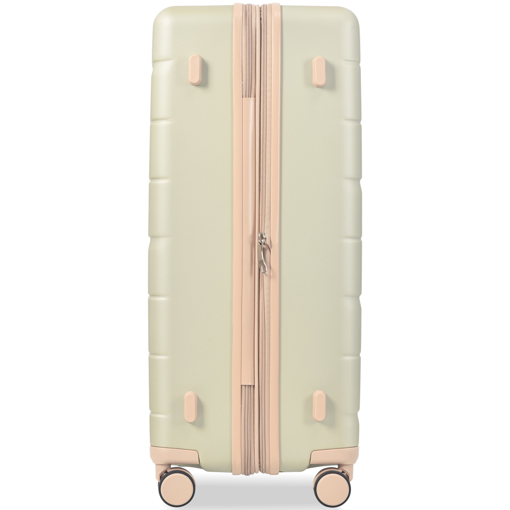 Luggage Sets 3 Piece Suitcase Set - Airline Approved, Hard Case with Spinner Wheels - Golden Green 20/24/28 Sizes