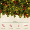 6ft Upside Down Hanging Quarter Tree | Xmas Tree w/ 300 LED Warm White Lights | 600 Lush Branch Tips