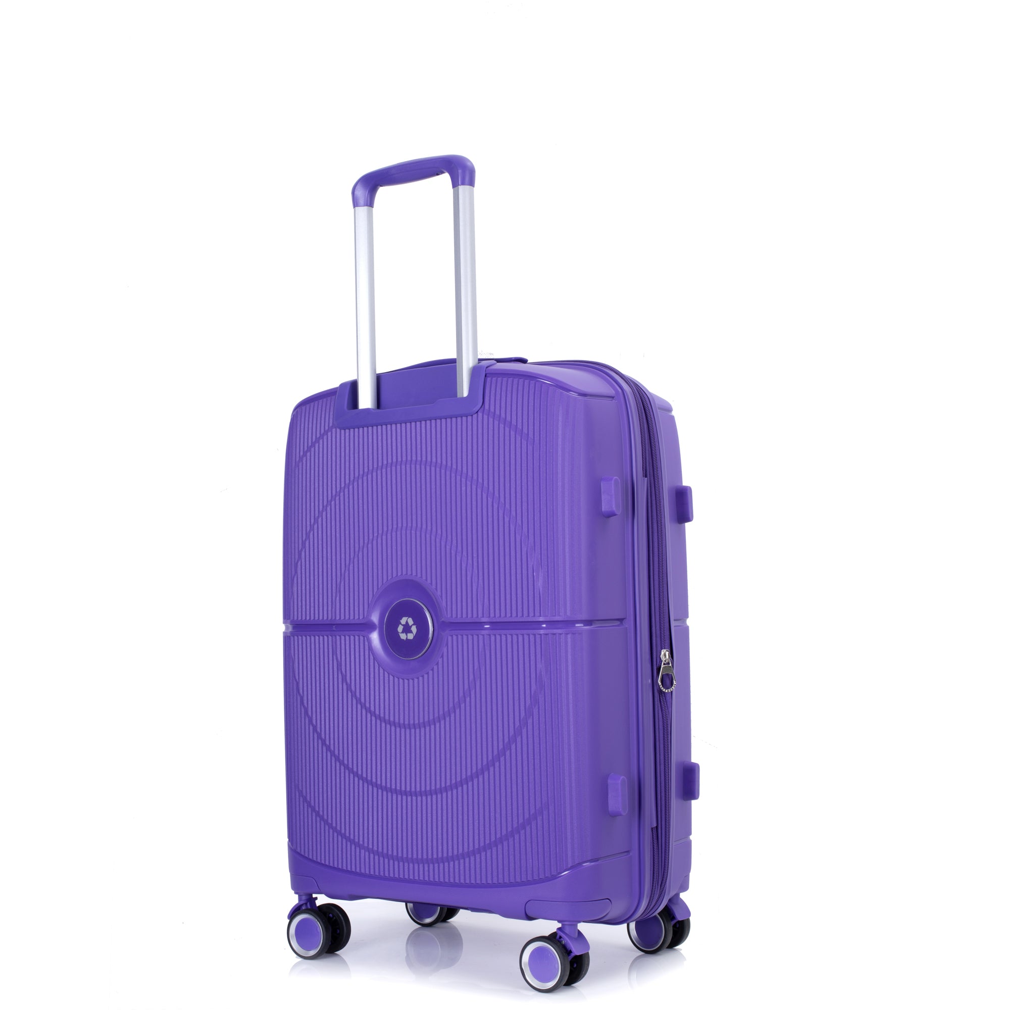 Expandable Hardshell Suitcase Double Spinner Wheels Luggage Sets Lightweight Durable Suitcase with TSA Lock, 3-Piece Set (20/24/28), Purple