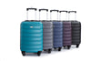 Expandable 3 Piece Luggage Sets with Hooks, Spinner Wheels, TSA Lock, ABS Lightweight Suitcase, Cyan (20/24/28)