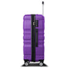 New Model Expandable ABS Hardshell 3pcs Clearance Luggage Sets - Hardside, Lightweight, Durable Suitcase Sets with Spinner Wheels, TSA Lock - 20''24''28'' (Purple)